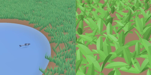Sprites versus geometry